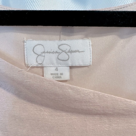 Jessica Simpson blush pink pleated mini dress size 4 - Picture 4 of 8